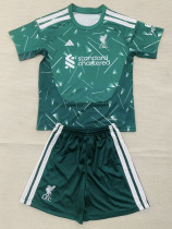 2026-27 LIV Green Goalkeeper Kids Soccer Jersey