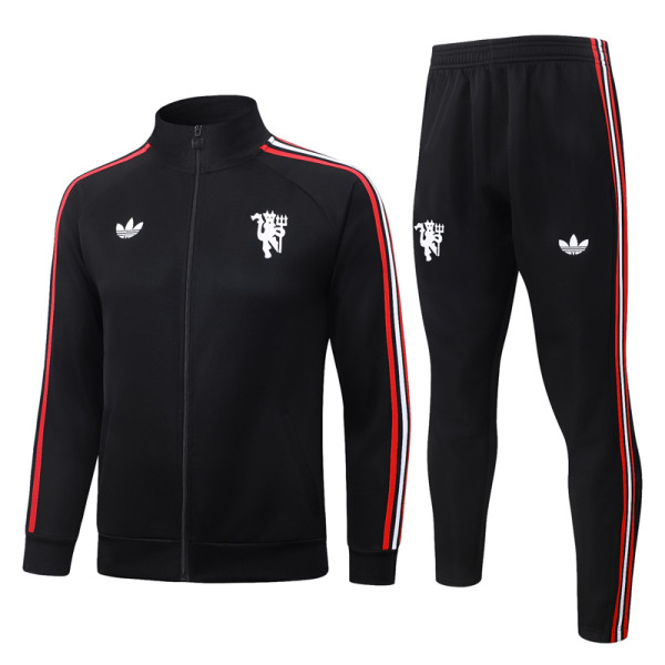 2026-27 Man Utd Black Jacket Tracksuit #A26045