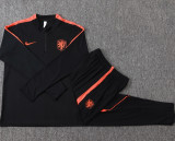 2026-27 Netherlands Black Half Pull Tracksuit #B26043(半拉链)