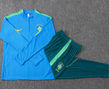 2026-27 Brazil Lake blue Half Pull Tracksuit #B26041(半拉链)