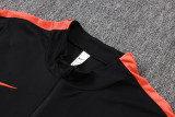 2026-27 Netherlands Black Half Pull Tracksuit #B26043(半拉链)