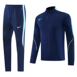 2026 NK Royal blue Half Pull Tracksuit #NB10(半拉链)