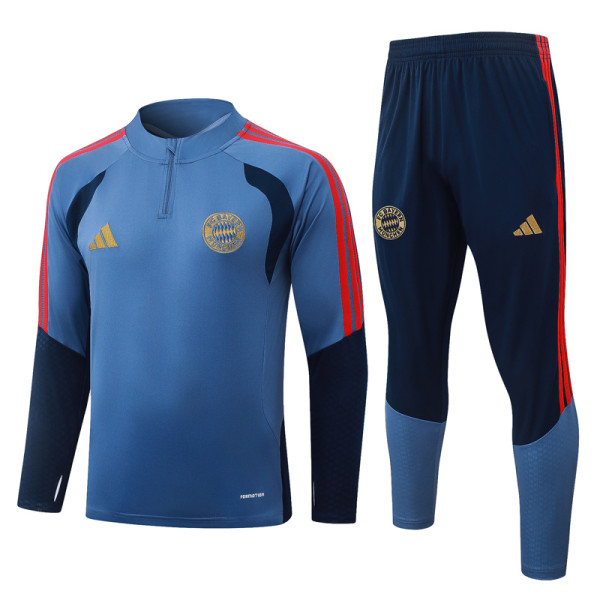 2026-27 Bayern Gray Blue Half Pull Tracksuit #B26050(半拉链)