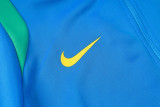 2026-27 Brazil Lake blue Jacket Tracksuit #A26043