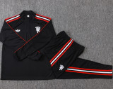 2026-27 Man Utd Black Half Pull Tracksuit #B26048(半拉链)