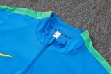2026-27 Brazil Lake blue Half Pull Tracksuit #B26041(半拉链)