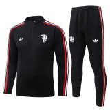 2026-27 Man Utd Black Half Pull Tracksuit #B26048(半拉链)