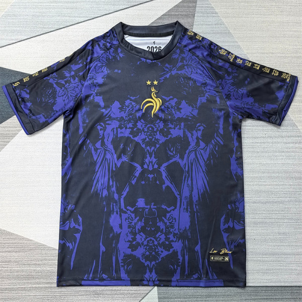 2026-27 France Black Purple Special Edition Training shirts 紫黑(逗号)