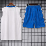 2025-26 RMA White Tank top and shorts suit