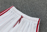 2025-26 Man Utd White red Tank top and shorts suit