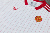 2025-26 Man Utd White red Training Short Suit