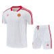 2025-26 Man Utd White red Training Short Suit