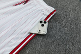 2025-26 Man Utd White red Training Short Suit