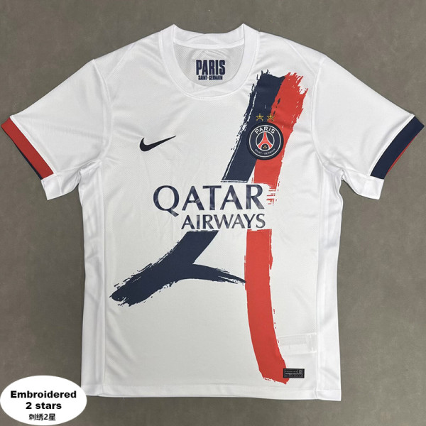 2025-26 PSG Away 2 stars Fans Soccer Jersey (Embroidered 刺绣2星)