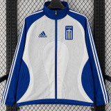 2026-27 Greece White Blue Windbreaker