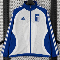 2026-27 Greece White Blue Windbreaker