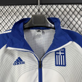 2026-27 Greece White Blue Windbreaker