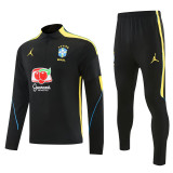 2026-27 Brazil Black Half Pull Tracksuit (半拉链)