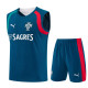 2026-27 Portugal Lake blue Tank top and shorts suit