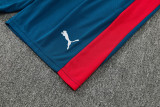2026-27 Portugal Lake blue Tank top and shorts suit