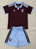 2026-27 Aston Villa Home Kids Soccer Jersey