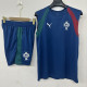 2026-27 Portugal Lake blue Tank top and shorts suit (背心短裤)