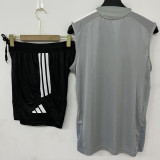 2026-27 Los Angeles Gray Tank top and shorts suit (背心短裤)