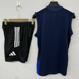 2026-27 LA Galaxy Royal blue Tank top and shorts suit (背心短裤)