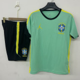 2026-27 Brazil Jordan Light green Training Short Suit