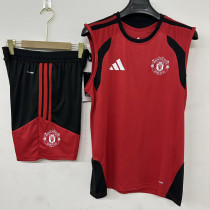 2026-27 Man Utd Red Tank top and shorts suit (背心短裤)