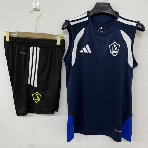 2026-27 LA Galaxy Royal blue Tank top and shorts suit (背心短裤)