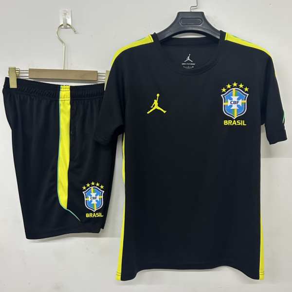 2026-27 Brazil Jordan Black Training Short Suit