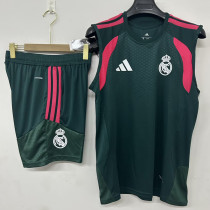 2026-27 RMA Green Tank top and shorts suit (背心短裤)