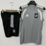 2026-27 Los Angeles Gray Tank top and shorts suit (背心短裤)