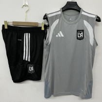 2026-27 Los Angeles Gray Tank top and shorts suit (背心短裤)