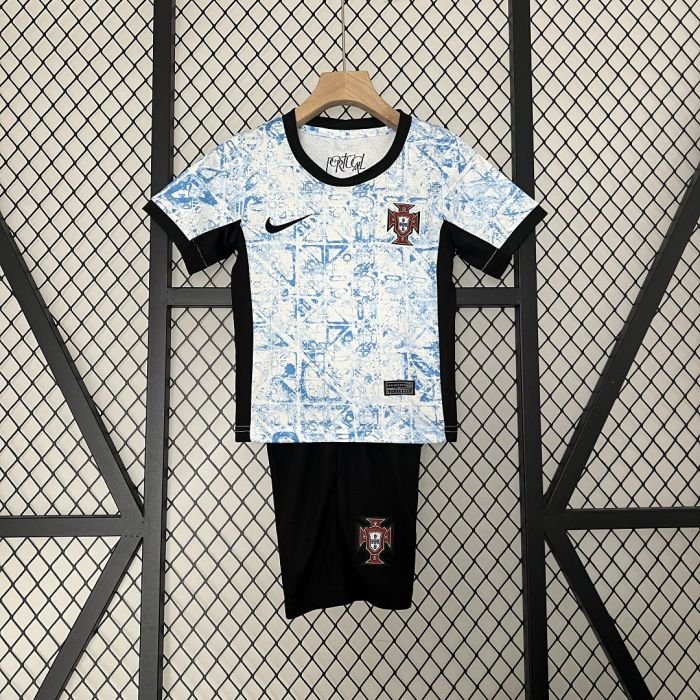 Portugal Jersey Away Kids Kits 2024