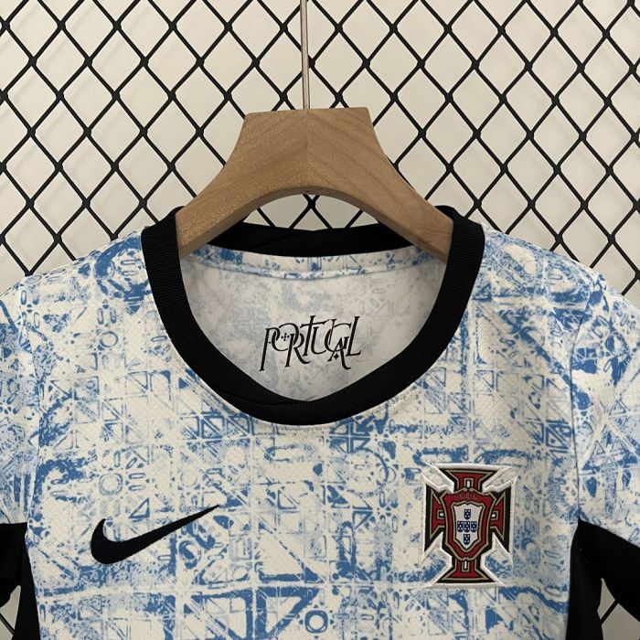 Portugal Jersey Away Kids Kits 2024