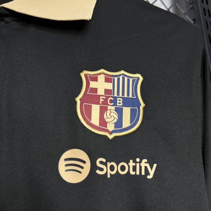 24-25 Barcelona Black Polo Shirt
