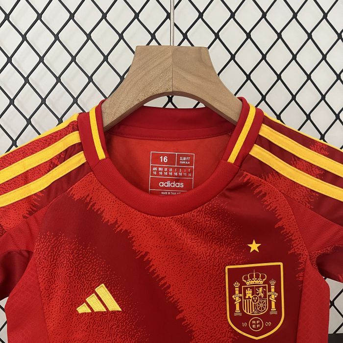 Spain Jersey Home Kids Kits 2024