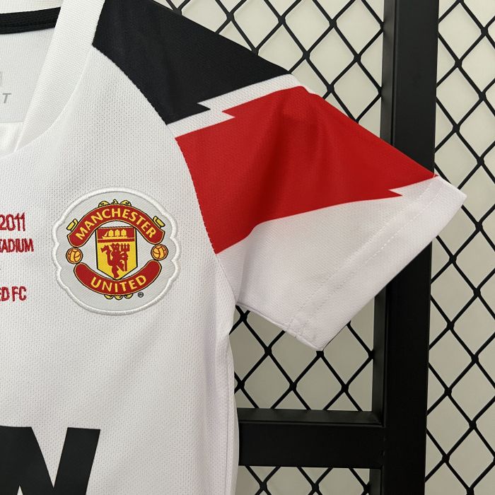 10-11 Manchester United Away Champions League Retro Kid Kits