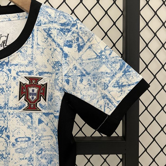 Portugal Jersey Away Kids Kits 2024