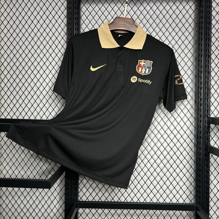 24-25 Barcelona Black Polo Shirt