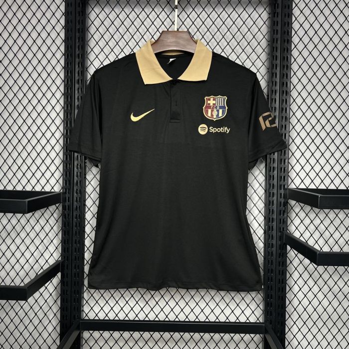 24-25 Barcelona Black Polo Shirt