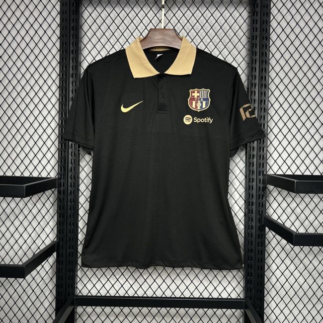 24-25 Barcelona Black Polo Shirt