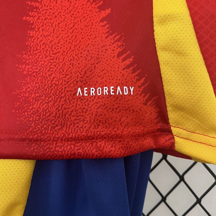 Spain Jersey Home Kids Kits 2024