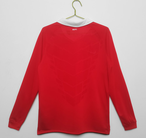 10-11 Manchester United Home Retro Kit Long Sleeve