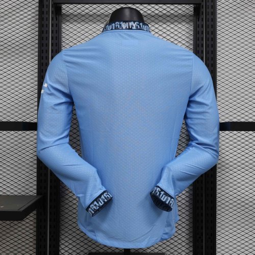 24-25 Manchester City Home Long Sleeve Kit Player Version