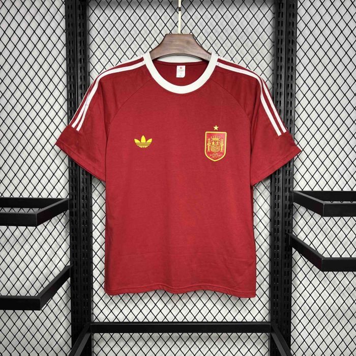 24-25 Spain Retro Style Red Kit