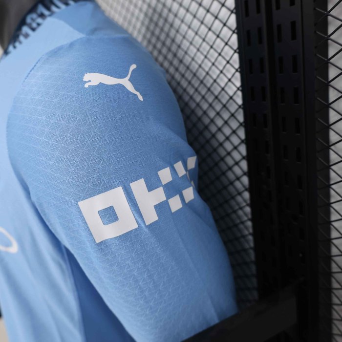 24-25 Manchester City Home Long Sleeve Kit Player Version