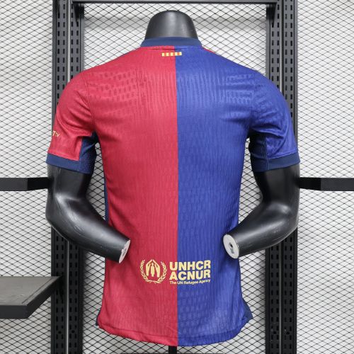 24-25 Barcelona Home Kit Without Sponsor Text Player Version